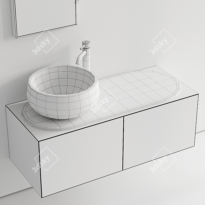 Ceramica Cielo Delfo 6-Piece Vanity Set 3D model image 5