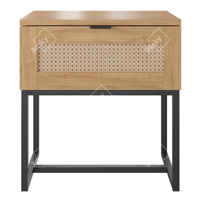 Nordic Bliss: Scandinavian Bedside Tables 3D model image 2