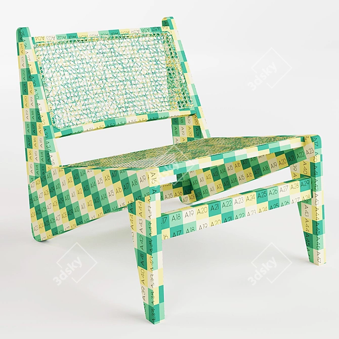 Elegant Kangaroo Lounge Chair 3D model image 3