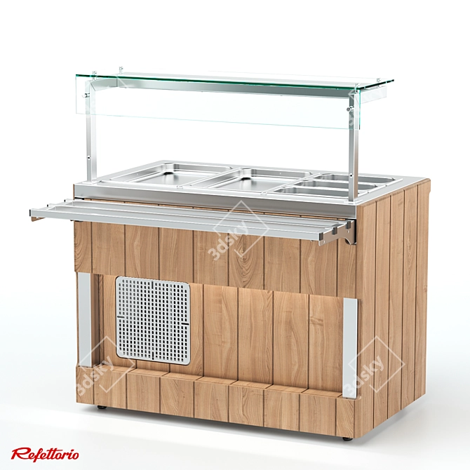 RC1 Capital Refrigerated Counter (100) 3D model image 1