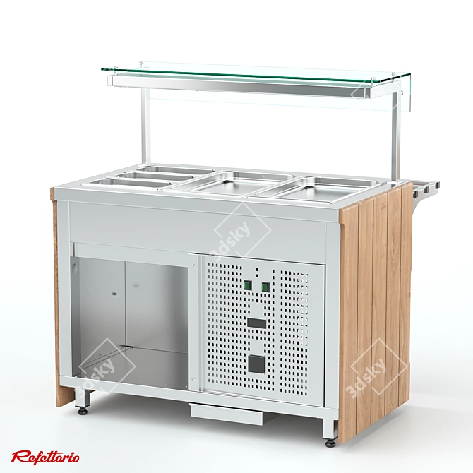 RC1 Capital Refrigerated Counter (100) 3D model image 2