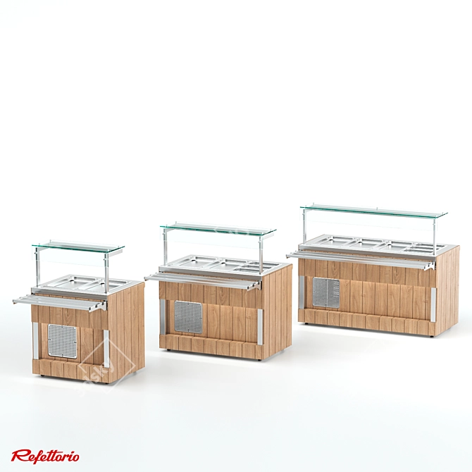 RC1 Capital Refrigerated Counter (100) 3D model image 3