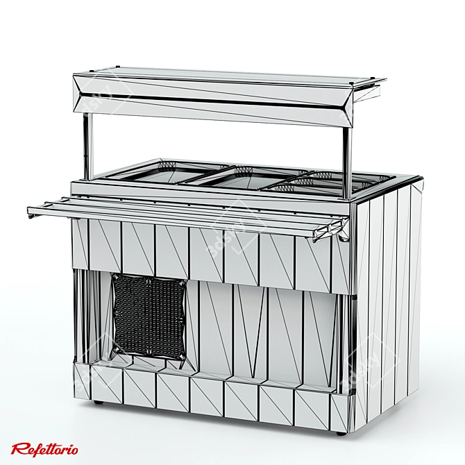 RC1 Capital Refrigerated Counter (100) 3D model image 4