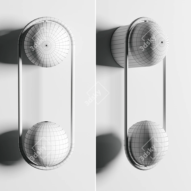 Modern Mila Sconce: Elegant Wall Light 3D model image 3