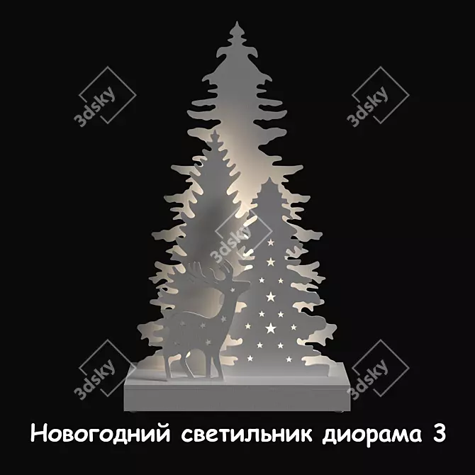 Festive Christmas Decor Set 3D model image 1