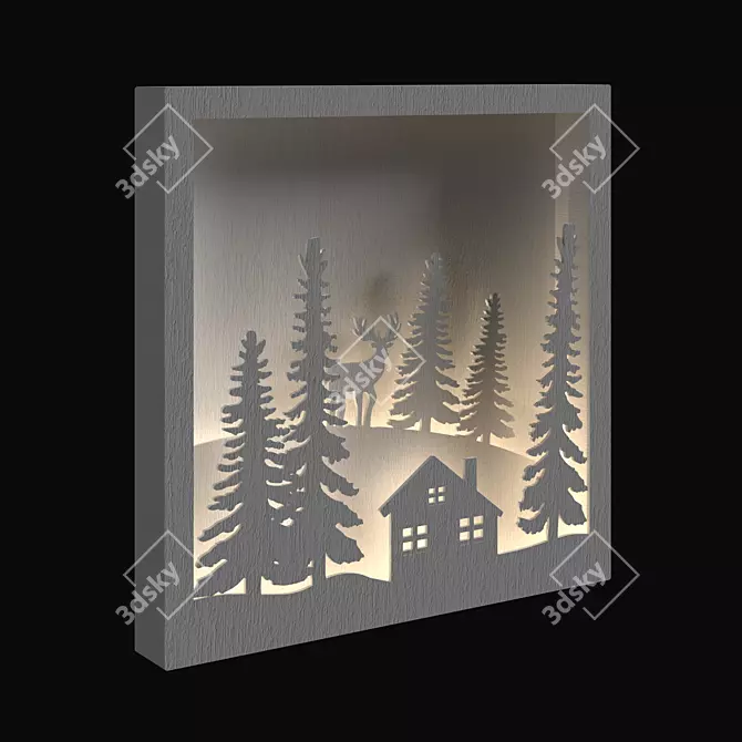 Festive Christmas Decor Set 3D model image 2