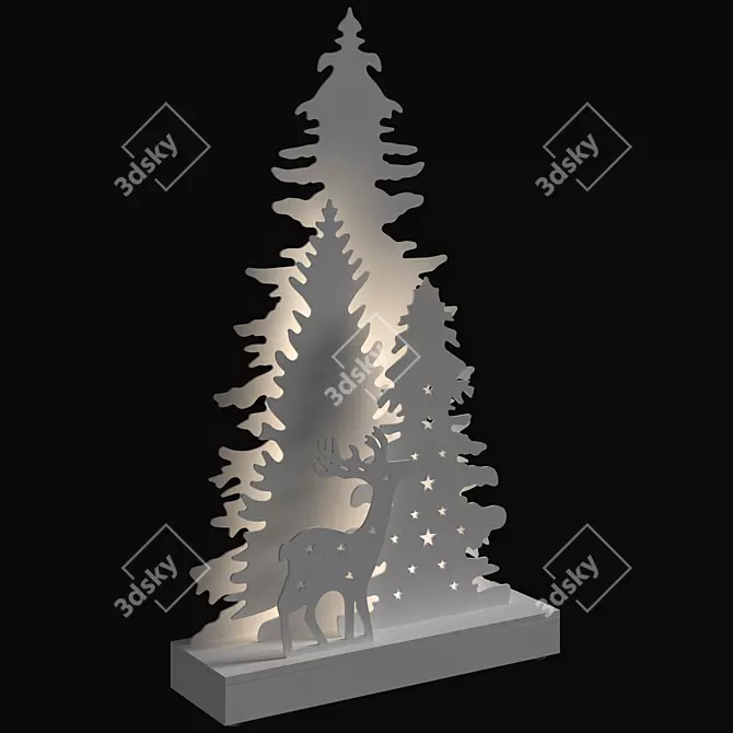 Festive Christmas Decor Set 3D model image 3