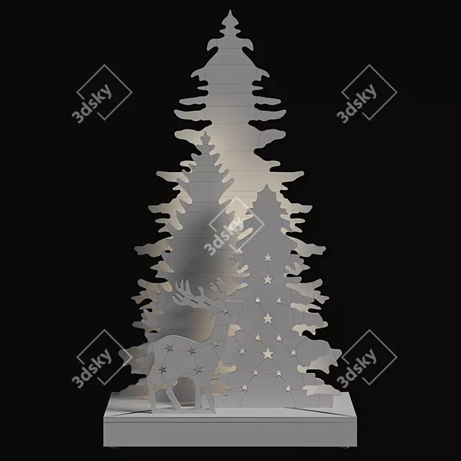 Festive Christmas Decor Set 3D model image 5