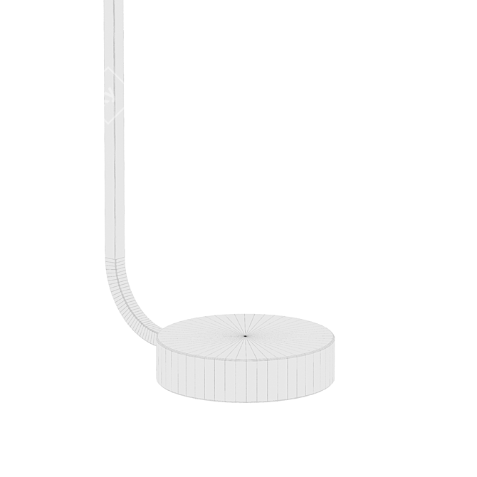 Braxton Brass Floor Lamp 3D model image 5