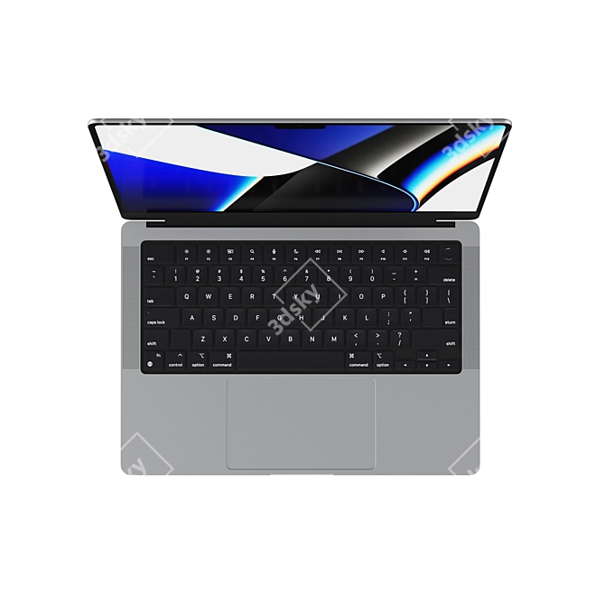 2021 Apple MacBook Pro 14" - Cutting-Edge Tech 3D model image 5