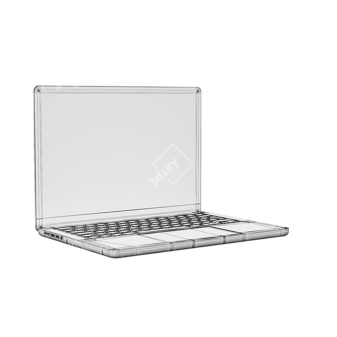 2021 Apple MacBook Pro 14" - Cutting-Edge Tech 3D model image 6