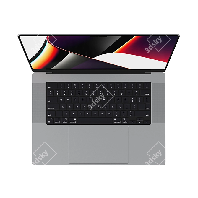 Apple MacBook Pro 16" 2021: Powerful & Sleek 3D model image 6