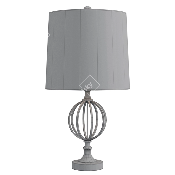 Modern Openwork Table Lamp 3D model image 3