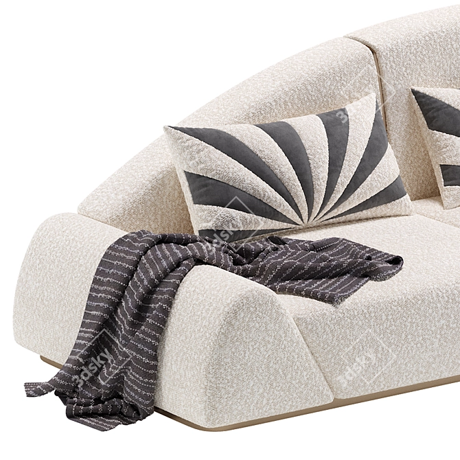 Elegant Kimberly Sofa Set - Cazarina Interiors 3D model image 3