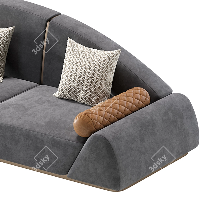 Elegant Kimberly Sofa Set - Cazarina Interiors 3D model image 5