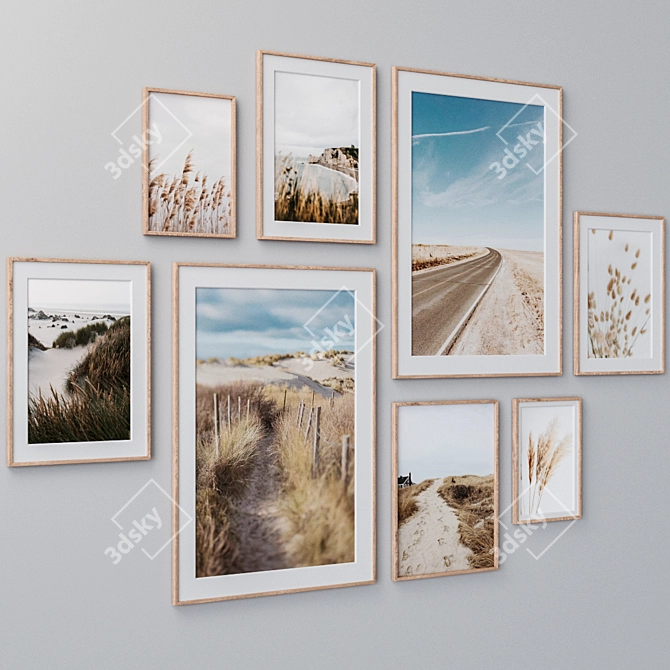 Diverse Set of Wall Paintings 3D model image 3