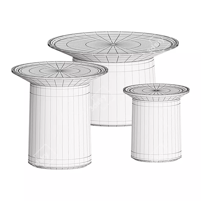 Elegant Coco Side Table: Simple, Timeless Design 3D model image 6