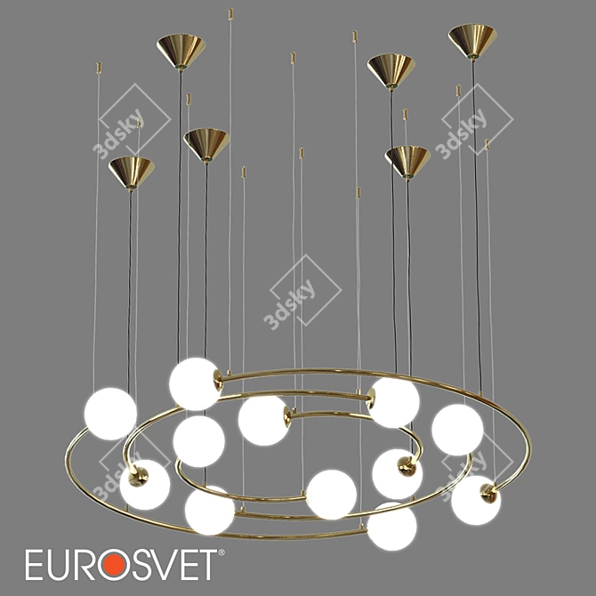 Brook Pendant Lamp: Bogates 359/12 & 360/12 3D model image 4