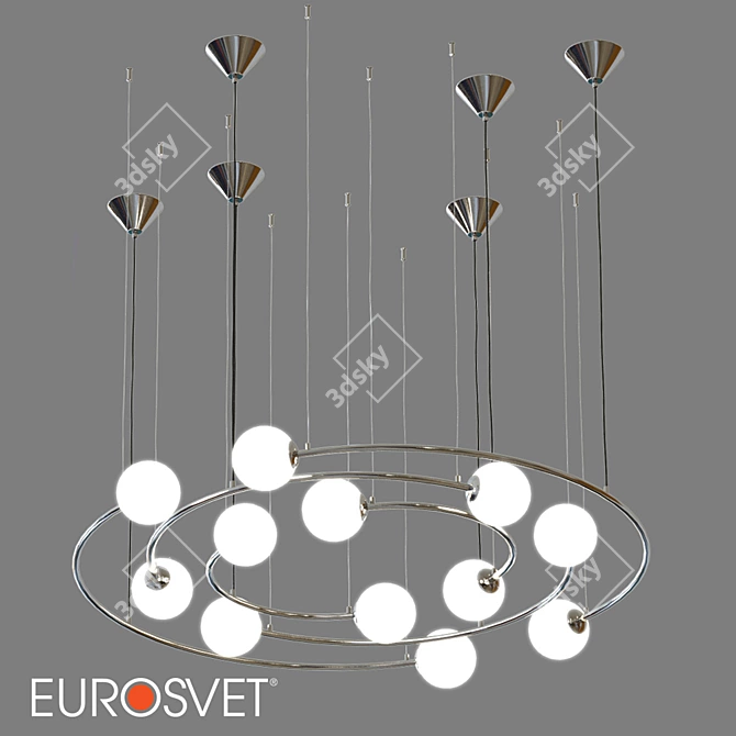 Brook Pendant Lamp: Bogates 359/12 & 360/12 3D model image 5