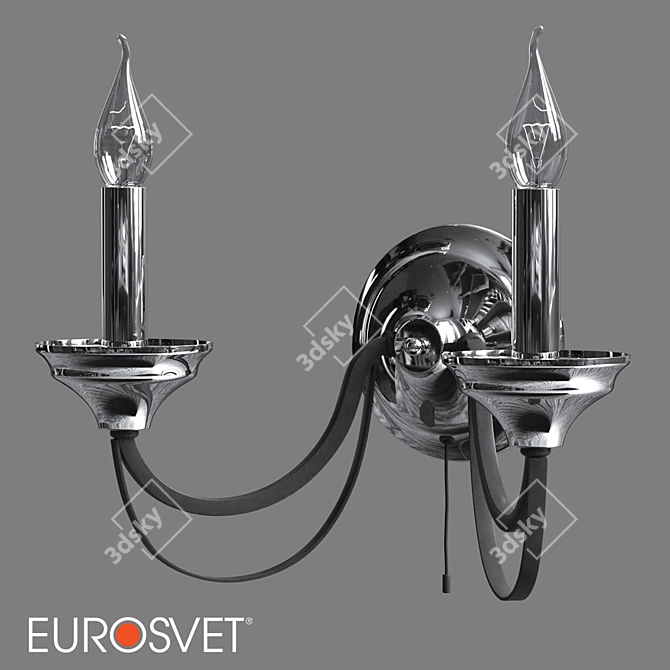 Eurosvet Lazzaro Wall Lamp Chrome 3D model image 1