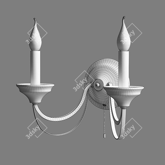 Eurosvet Lazzaro Wall Lamp Chrome 3D model image 2