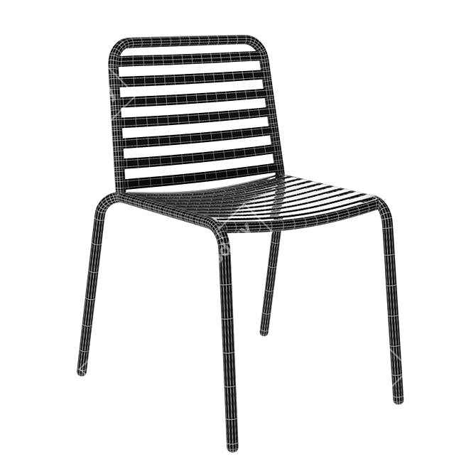 Elegant DIDIER Out Chair 3D model image 2