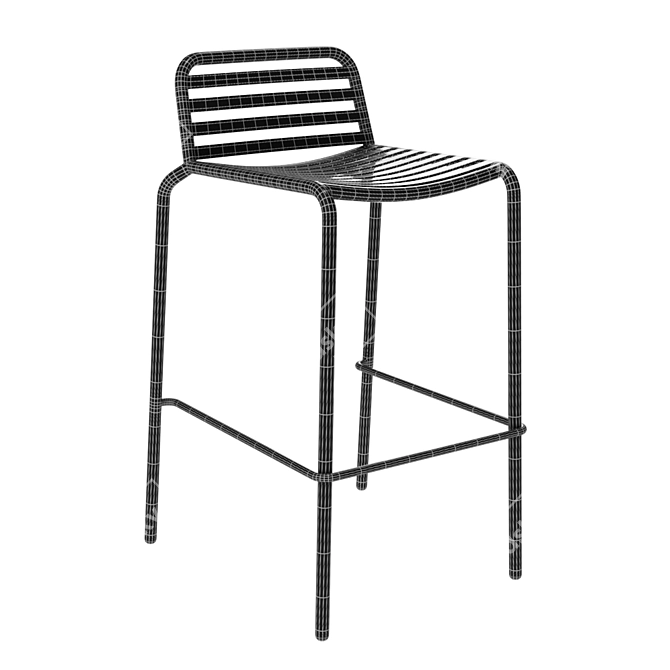 Title: Didier Bombala Bar Stool: Sleek Design for Stylish Spaces 3D model image 2