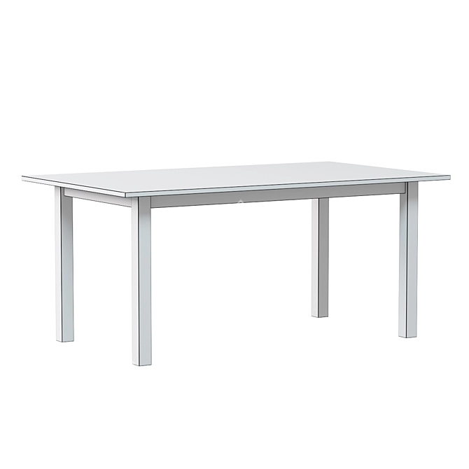 Basque Gray Dining Table 3D model image 2