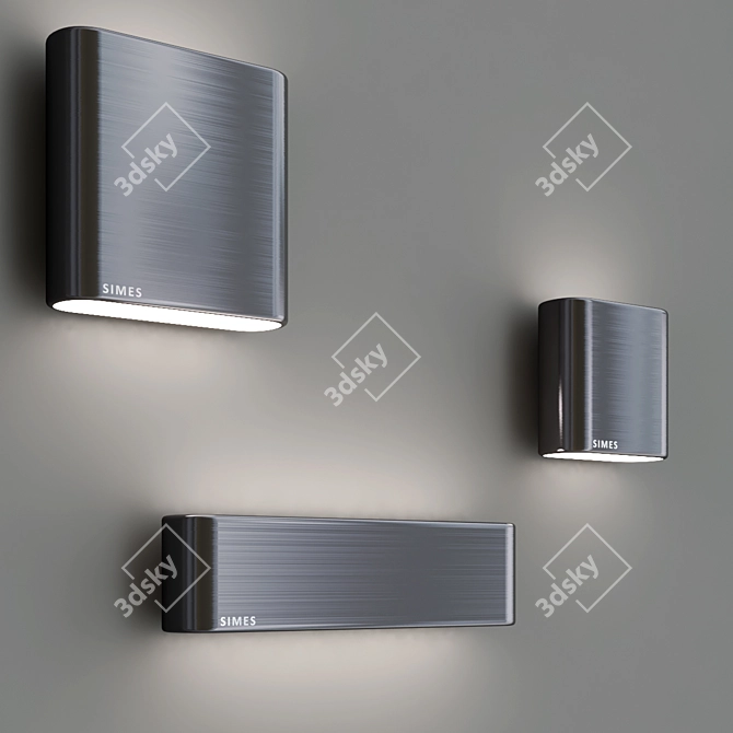 Minimalist Wall Light by POCKET 3D model image 2