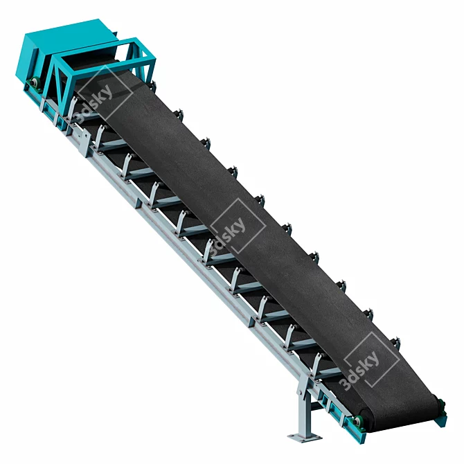 Concrete Batching Plant Vibrating Screen 3D model image 1