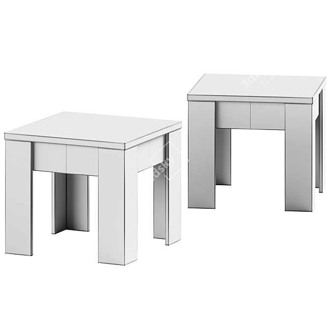 Modern Minimalist Coffee Table 3D model image 2