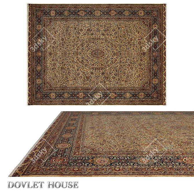 Dovlet House Wool Carpet (Art 16118) 3D model image 1