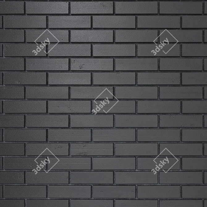 Seamless Brickwork Texture 3D model image 2