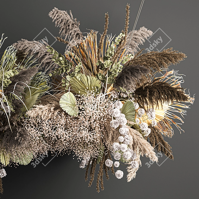 Ethereal Hanging Bouquet 3D model image 6