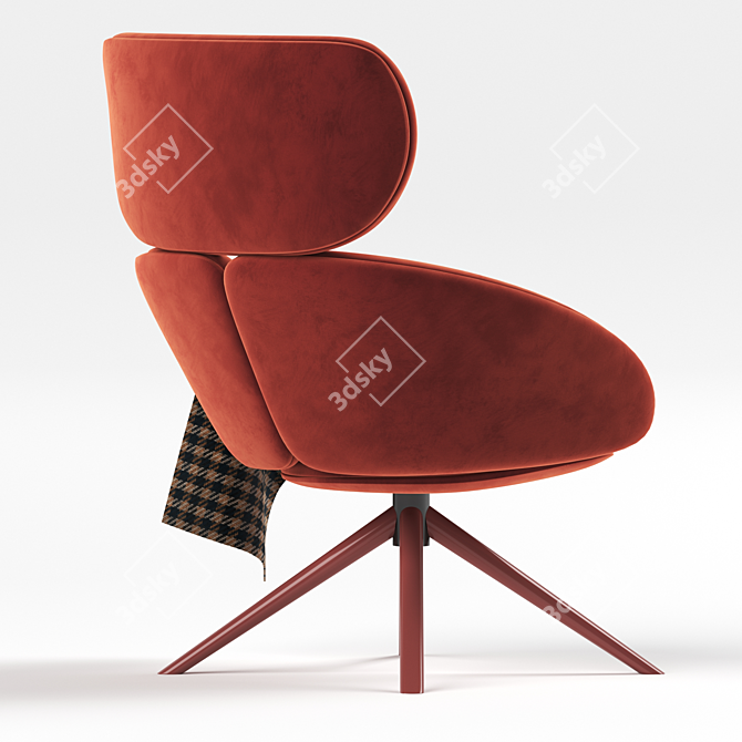 Peach Delight: Mobboli's Modern Armchair 3D model image 4