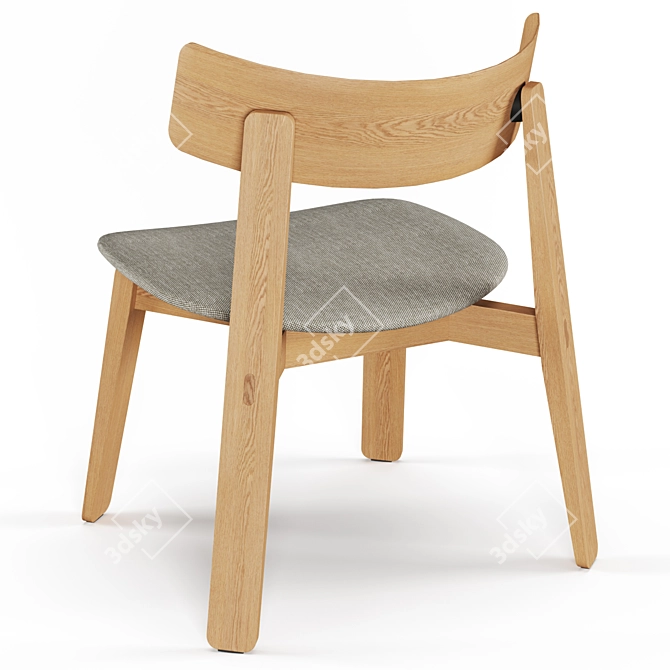 Nora Lounge Chair: Modern Comfort in Stylish Design 3D model image 3