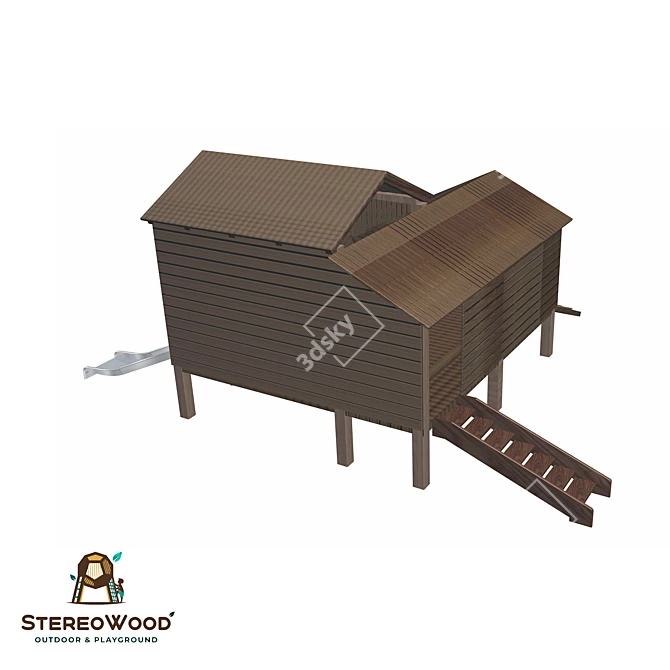 Balkwood Interactive Playset 3D model image 2