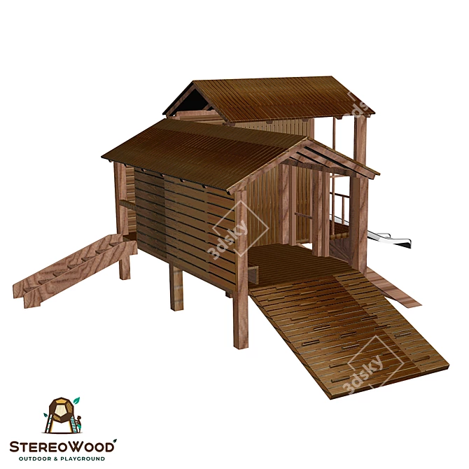 Balkwood Interactive Playset 3D model image 6