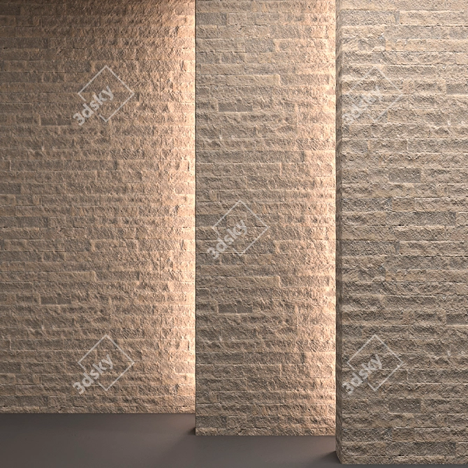 Elegant Brick Design 3D model image 2