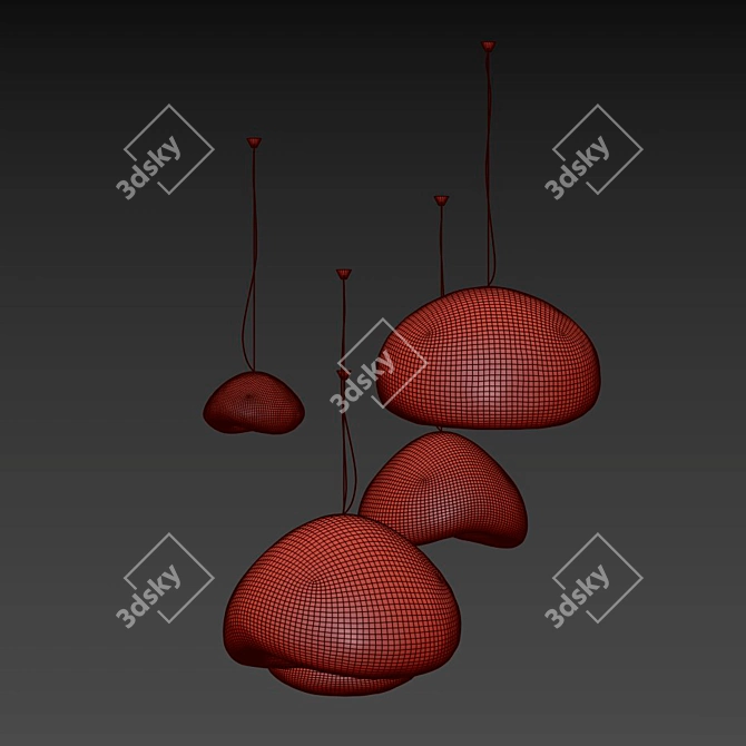 Title: The Khmara Lamp Series: Exquisite Design, Enlightened Ambiance 3D model image 7