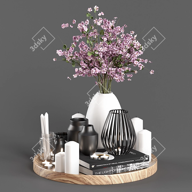 Elegant Decor Set 3D model image 2