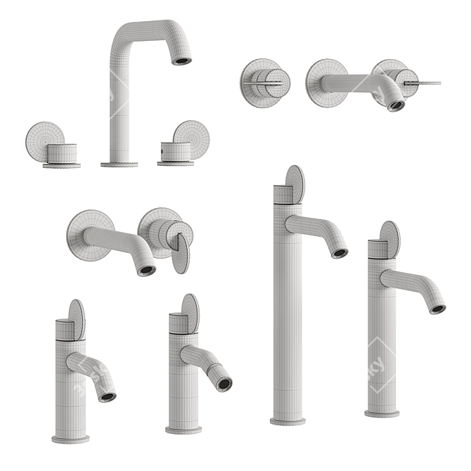 Limon Agape: Elegant and Versatile Taps 3D model image 7