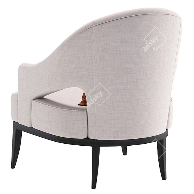 Luxury PERULA Armchair: Elegant and Comfortable 3D model image 3