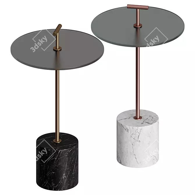 Elegant Handler Side Table 3D model image 4