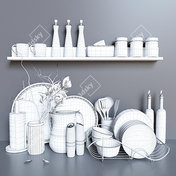 Kitchen Essentials Kit 3D model image 4