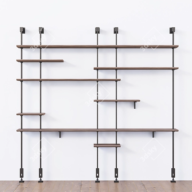 Multifunctional Italian Shelving: Cattelan Italia AIRPORT 3D model image 3