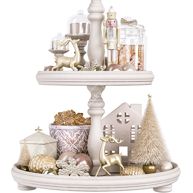 Festive Kitchen Decor Set 3D model image 2