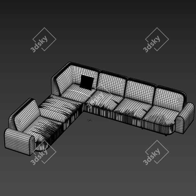 Modern Arcolor Sofa: AR07 3D model image 3