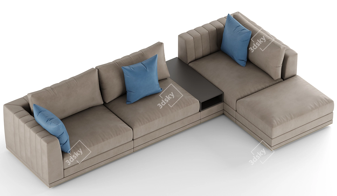 Modern Corner Sofa - GREER 3D model image 3