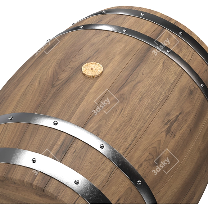 Modern Barrels for 3D Visualization 3D model image 4